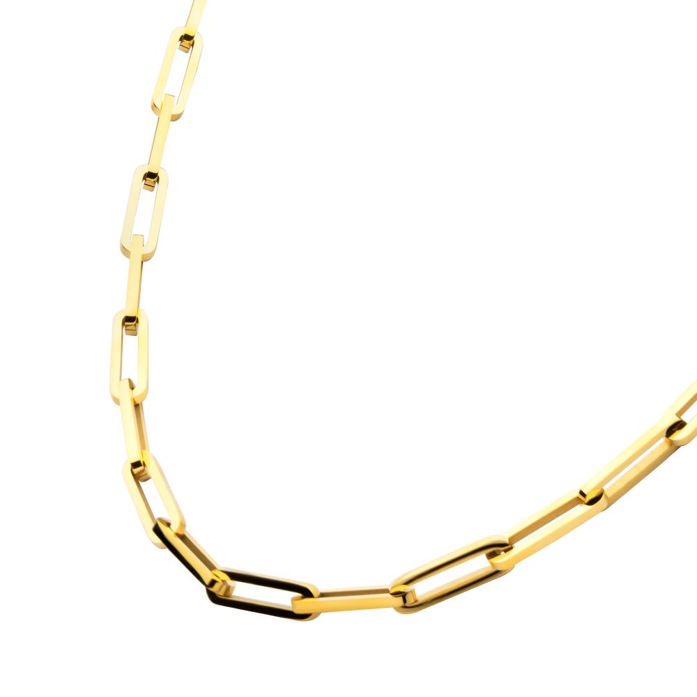 Gold chain necklace on a white background available on the TX.ORO website.