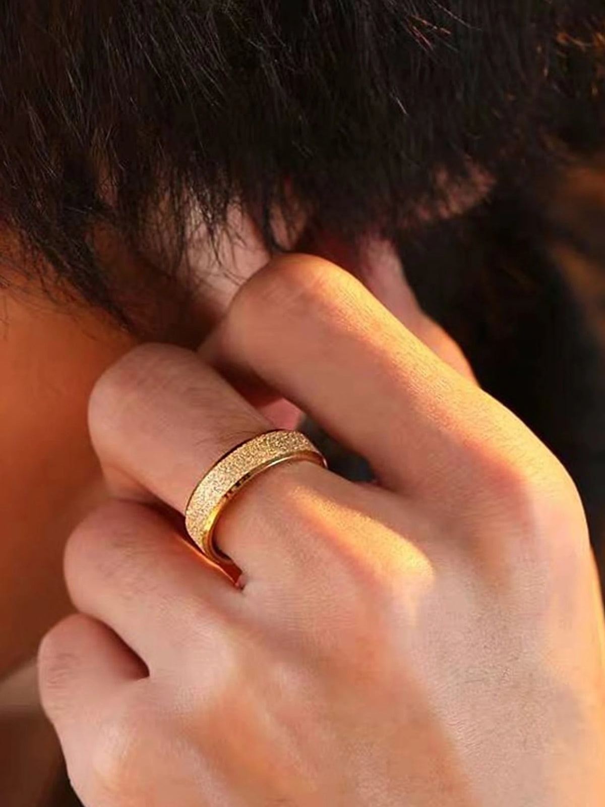 14K Yellow Gold 6mm Fancy Cut Women's Wedding Band Ring - Size 7