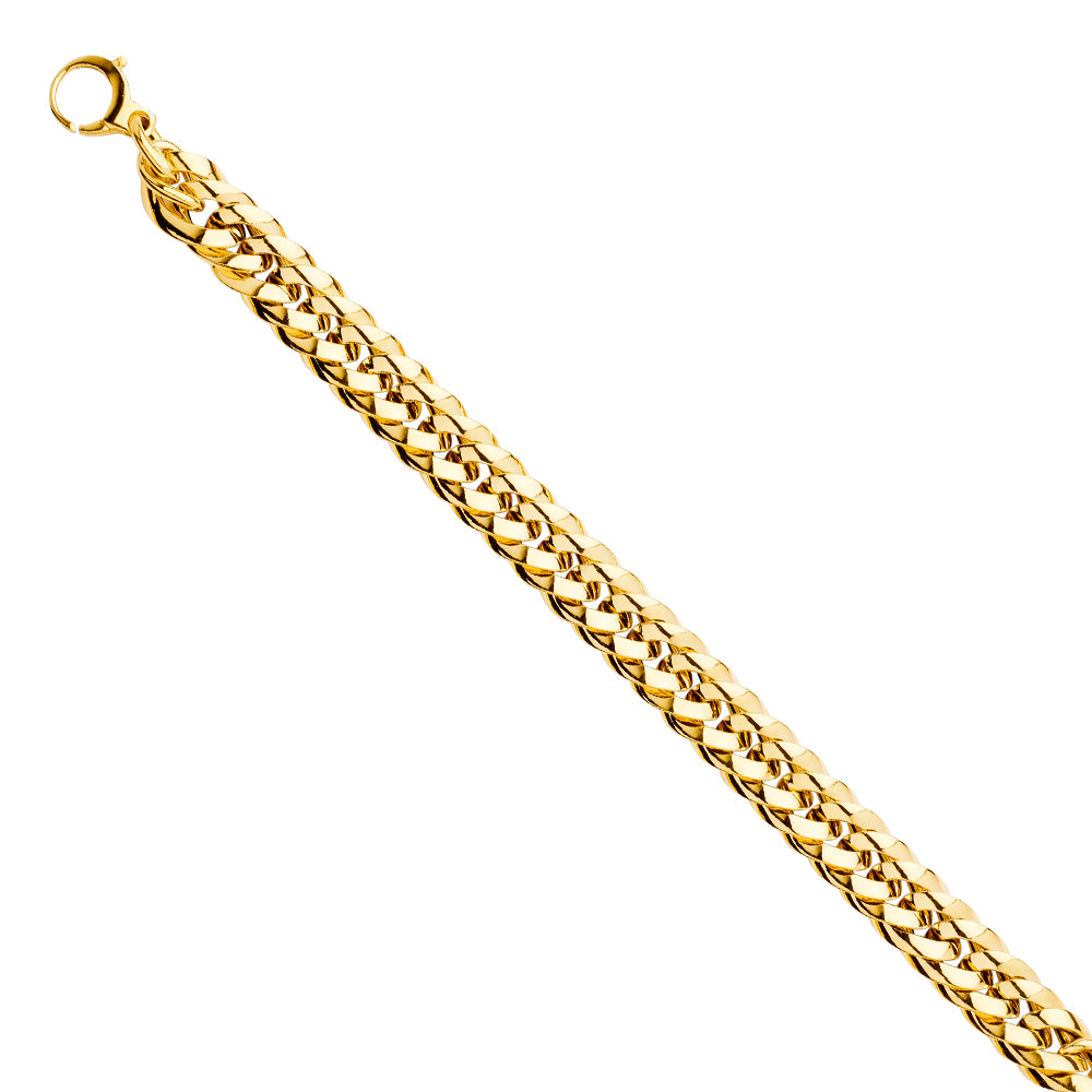 Gold chain bracelet on a white background available on the TX.ORO website.