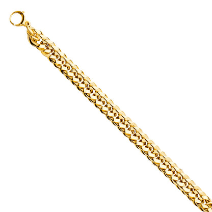 Gold chain bracelet on a white background available on the TX.ORO website.