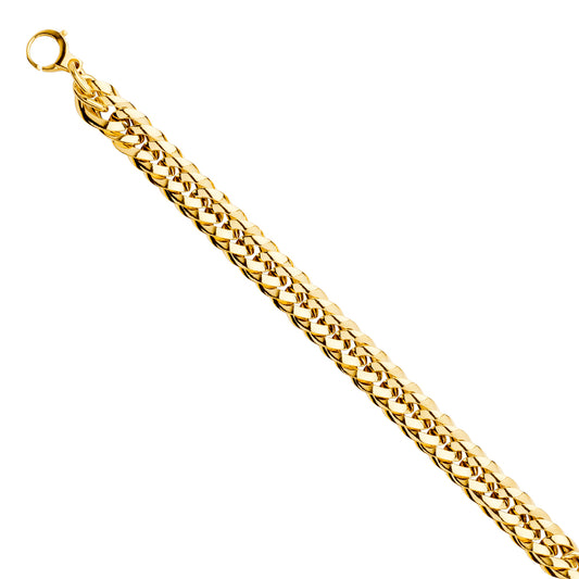 Gold chain bracelet on a white background available on the TX.ORO website.