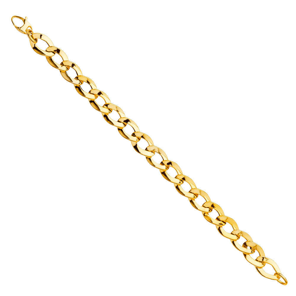 Gold chain bracelet on a white background available on the TX.ORO website.
