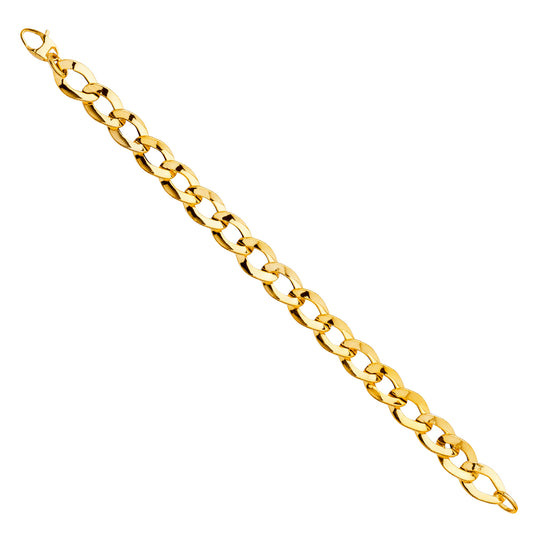 Gold chain bracelet on a white background available on the TX.ORO website.