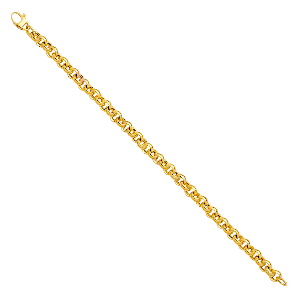 Gold chain bracelet on a white background available on the TX.ORO website.