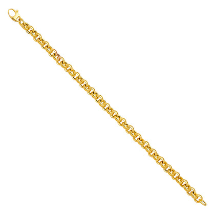 Gold chain bracelet on a white background available on the TX.ORO website.