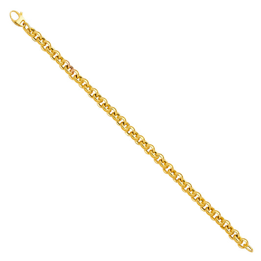 Gold chain bracelet on a white background available on the TX.ORO website.