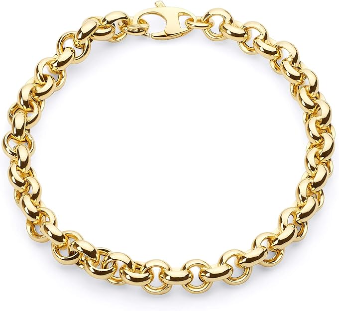 Gold chain bracelet on a white background available on the TX.ORO website.