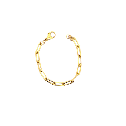 Gold chain bracelet on a white background available on the TX.ORO website.