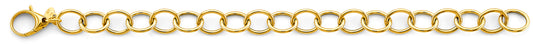 Gold chain bracelet on a white background available on the TX.ORO website.