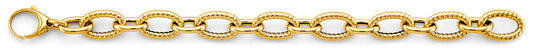 Gold chain bracelet on a white background available on the TX.ORO website.
