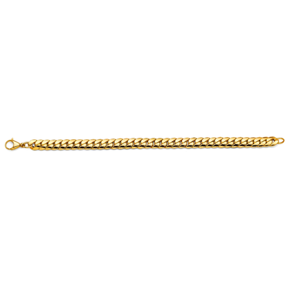 Gold chain bracelet on a white background available on the TX.ORO website.