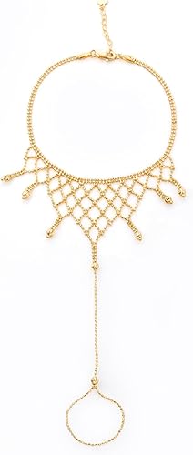 Gold necklace with a decorative pendant on a white background available on the TX.ORO website.