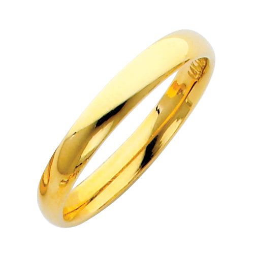 Gold ring on a white background