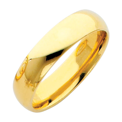 Gold ring on a white background