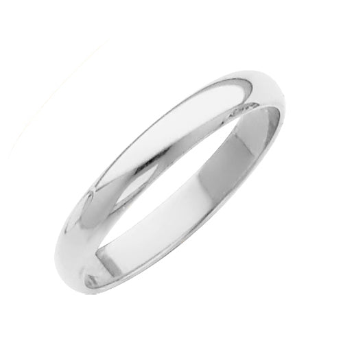 Silver ring on a white background