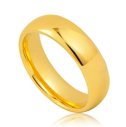 14K Yellow Gold 4mm Plain Regular Fit Wedding Band Ring
