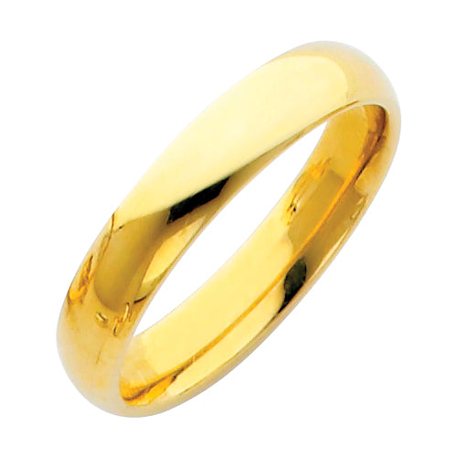 Gold ring on a white background