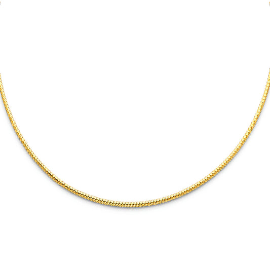 Gold chain necklace on a white background availabe on TX.ORO website