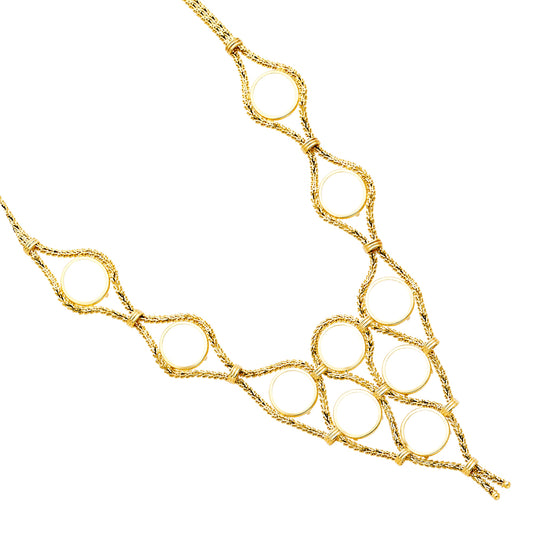 Gold chain necklace on a white background available on the TX.ORO website.