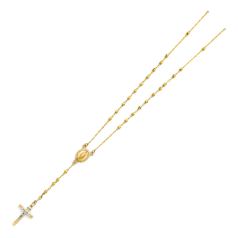 Gold necklace with a pendant on a white background availabe on TX.ORO website