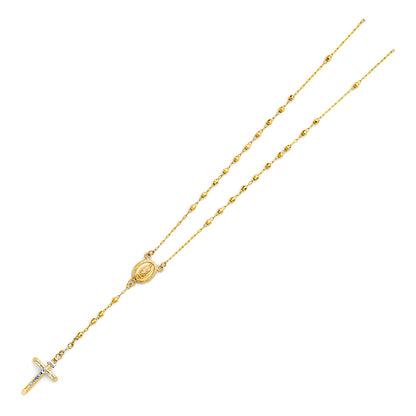 Gold necklace with a pendant on a white background availabe on TX.ORO website
