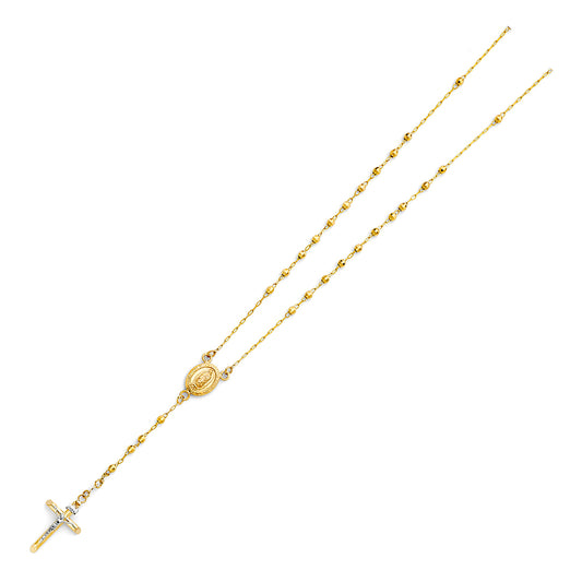 Gold necklace with a pendant on a white background availabe on TX.ORO website