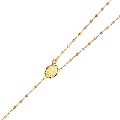Gold necklace with a central pendant on a white background availabe on TX.ORO website.