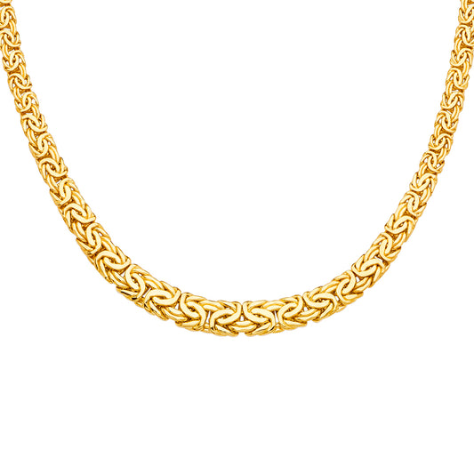 Gold chain necklace on a white background available on the TX.ORO website.