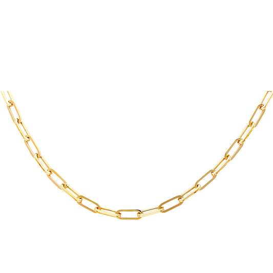 Gold chain necklace on a white background available on the TX.ORO website.