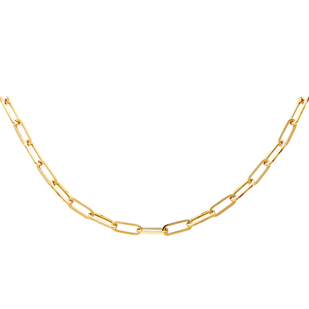 Gold chain necklace on a white background available on the TX.ORO website.