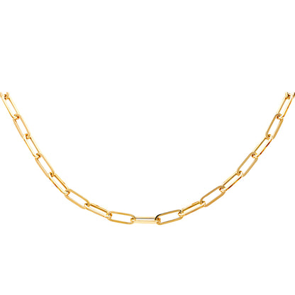 Gold chain necklace on a white background available on the TX.ORO website.