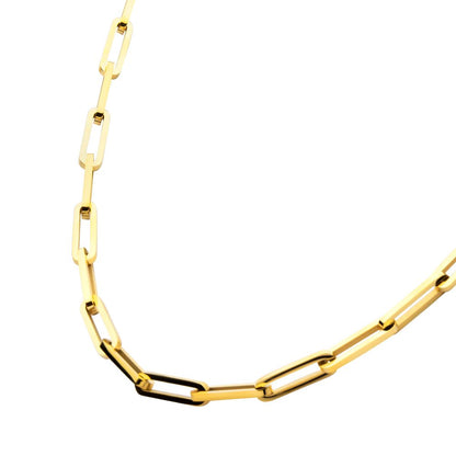 Gold chain necklace on a white background available on the TX.ORO website.