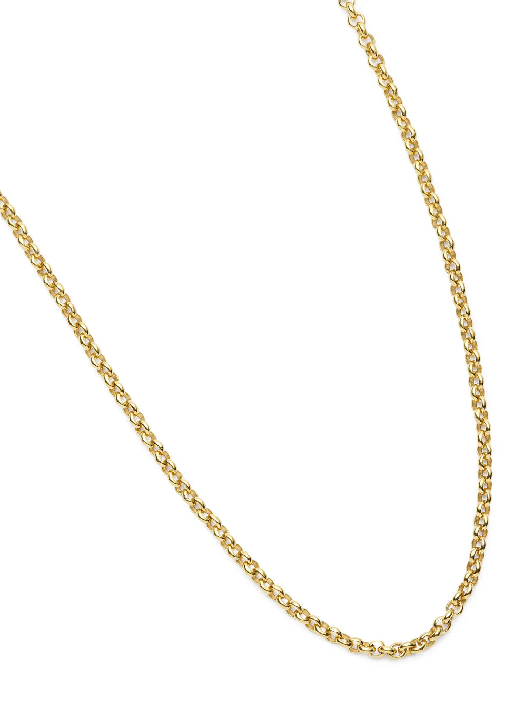 Gold chain necklace on a white background available on the TX.ORO website.