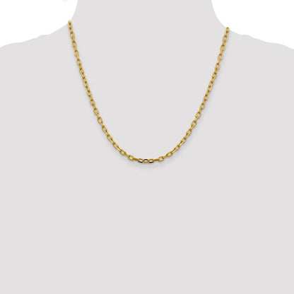 Gold chain necklace on a mannequin with a white background available on the TX.ORO website.