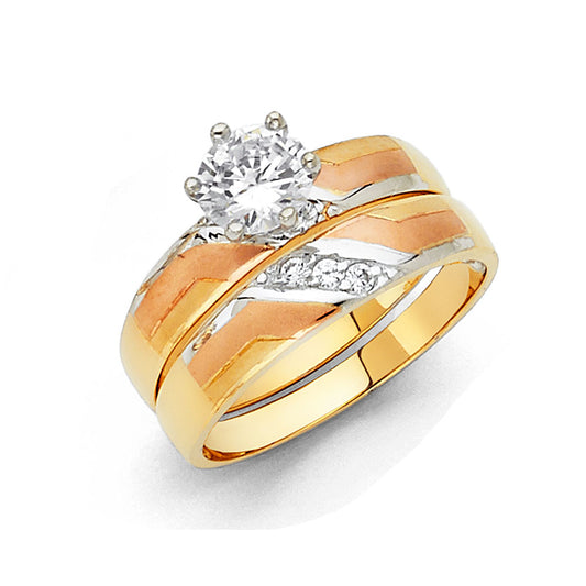 14K Gold Diamond Engagement Ring for Women - Classic Bridal Ring