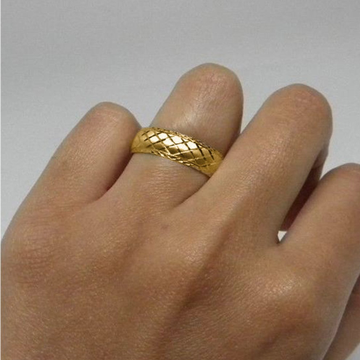 14K Yellow Gold 6mm Diamond-Cut Comfort Fit Men’s Wedding Band Ring - Size 10