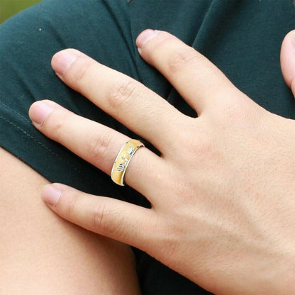 14K Two-Tone Gold Cubic Zirconia Women's Bridal Wedding Ring Set